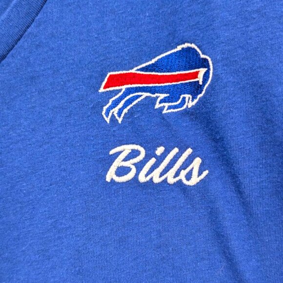 Buffalo Bills Fanatics Women's Southpaw Flutter V-Neck T-Shirt - Royal Size XXL - Picture 5 of 5